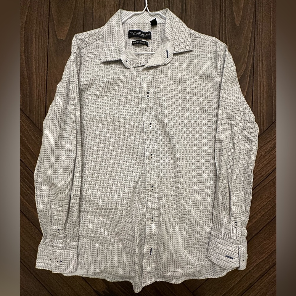 NICK GRAHM Dress Shirt Large